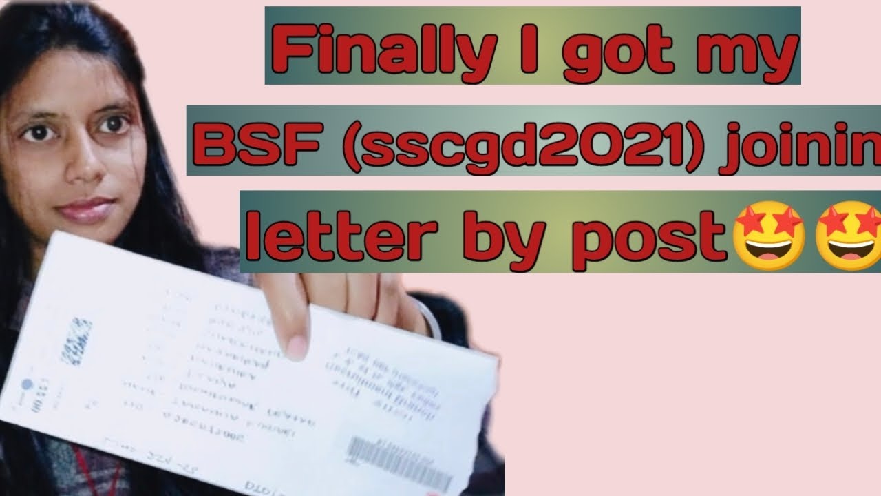 I got BSF (sscgd2021)Joining Letter by post🤩|| cleared SSCgd in 1st attempt|| unboxing joiningletter