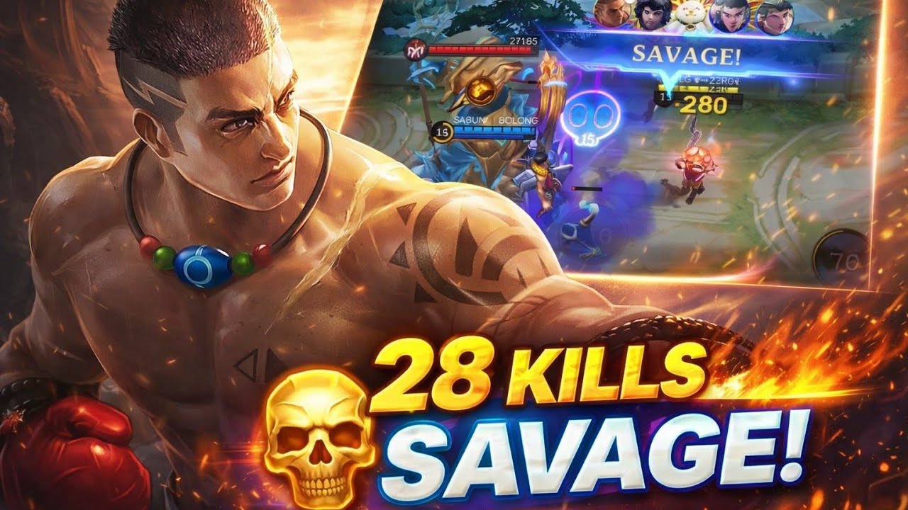 “PAQUITO 28 KILL SAVAGE!  😱 Solo Rank Gendong Team”#mobilelegends #paquito #mlbb #tutorial 