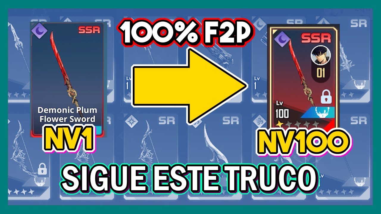 SIGUE ESTE GRAN TRUCO para subir tus ARMAS A NIVEL 100 siendo F2P!! - Solo Leveling Arise