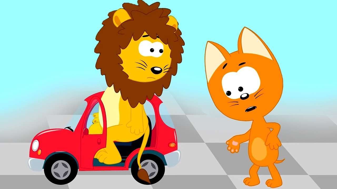 Две машинки в гараже 🚘🚗 Учим размеры! Большой и маленький – Сборник – Котэ ТВ – Песенки для малышей