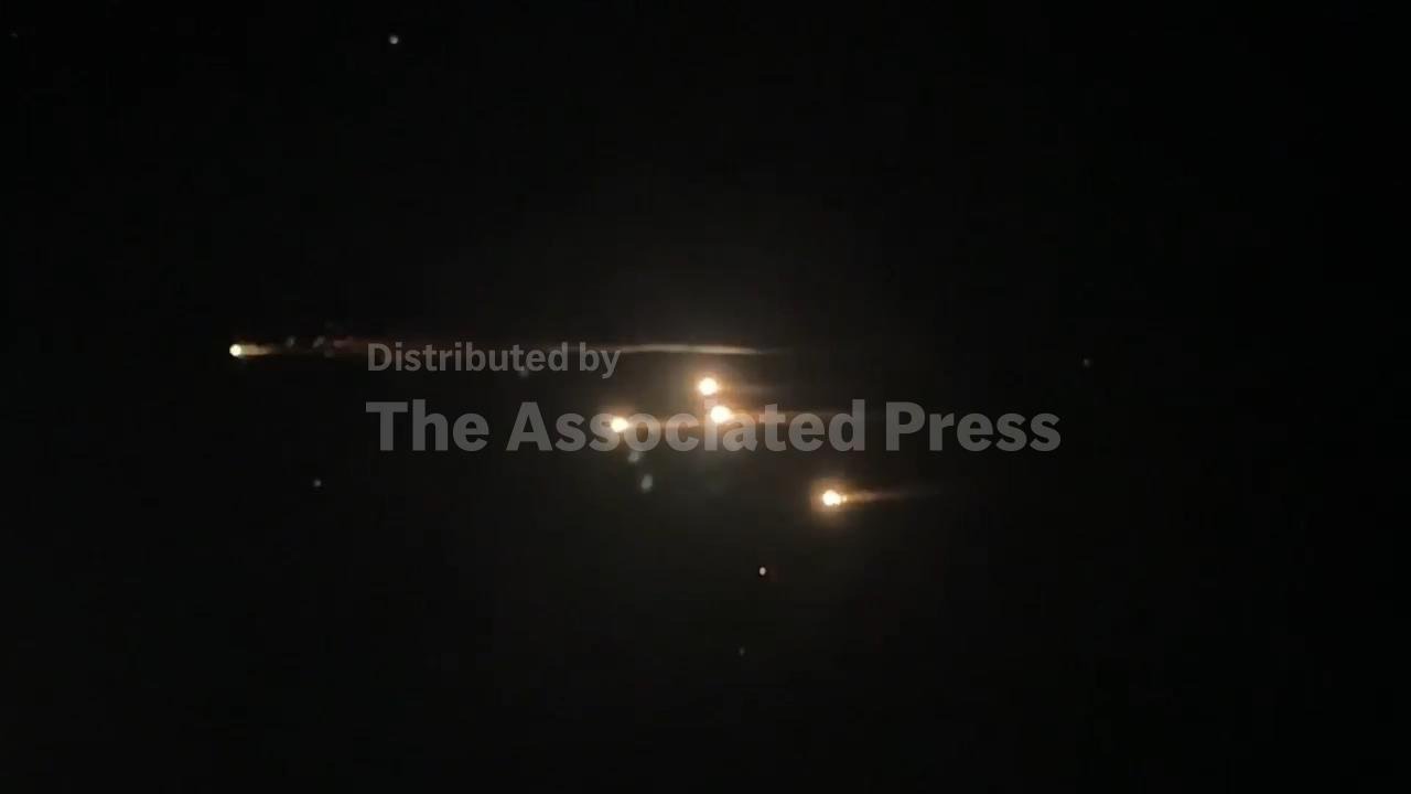 Sirens audible in Ramallah as projectiles light up night sky