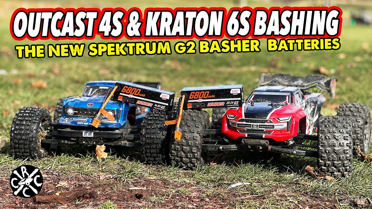 ARRMA Outcast 4s и Kraton 6s Spektum G2 Basher Battery Bash