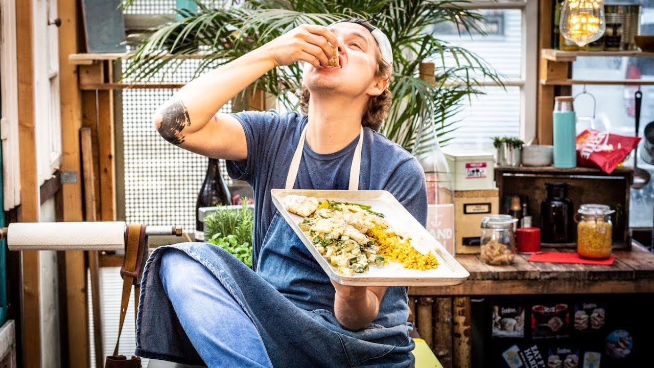 Kabeljau vom Blech mit Schmorgurke und Ebly Weizen I Kitchen Kiosk I FOODBOOM