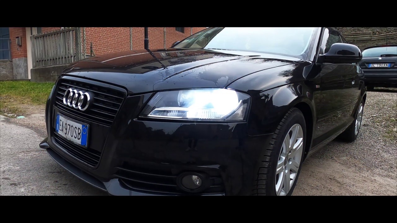 Conversione Da Fari Alogeni A Lampadine Full Led Audi A3 8PA 2008/2012