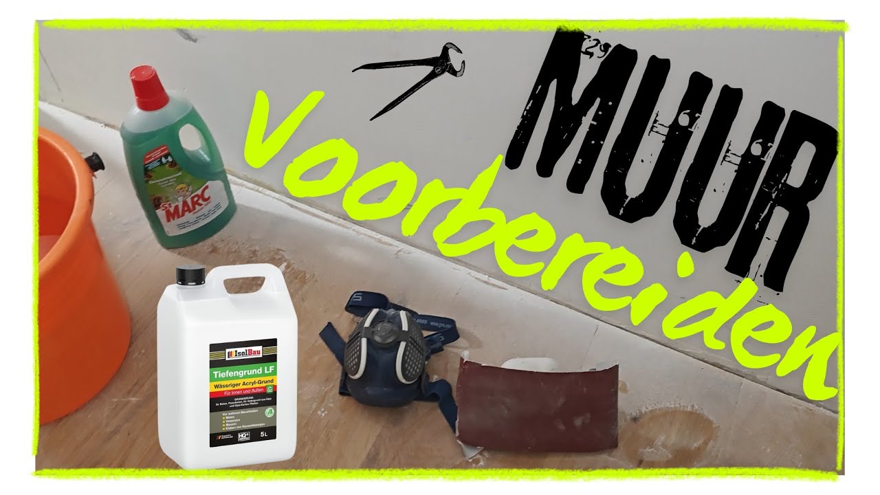 Muur voorbereiden om te stucen, verven, of behangen. Zelf Elektra Aanleggen Deel 5