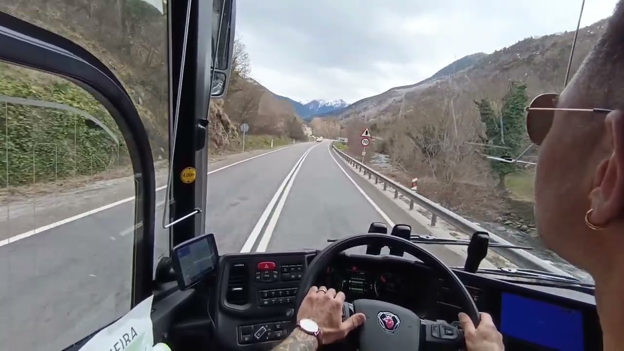 Drive with me, France to Spain, destination Baqueira, with Scania Touring