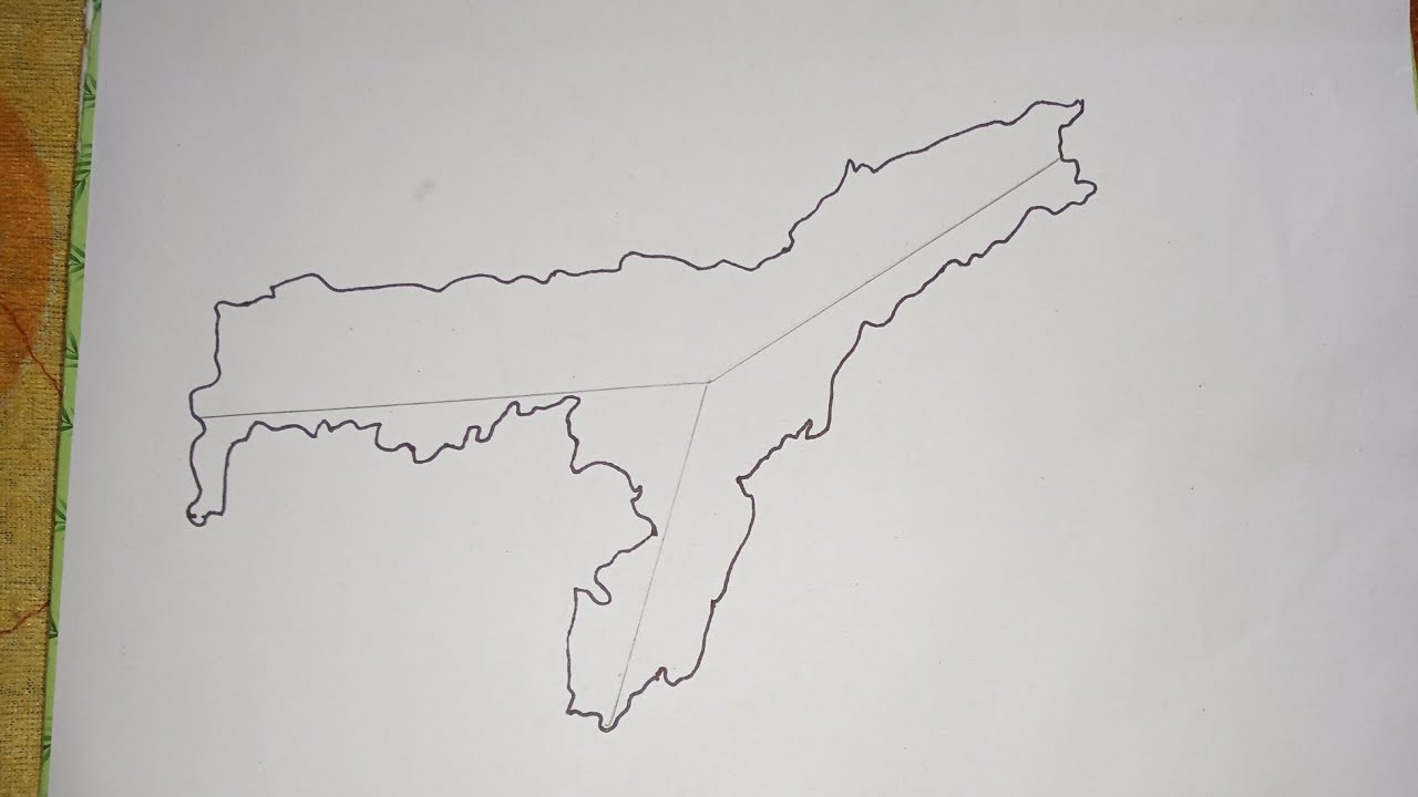 How to draw Assam map.