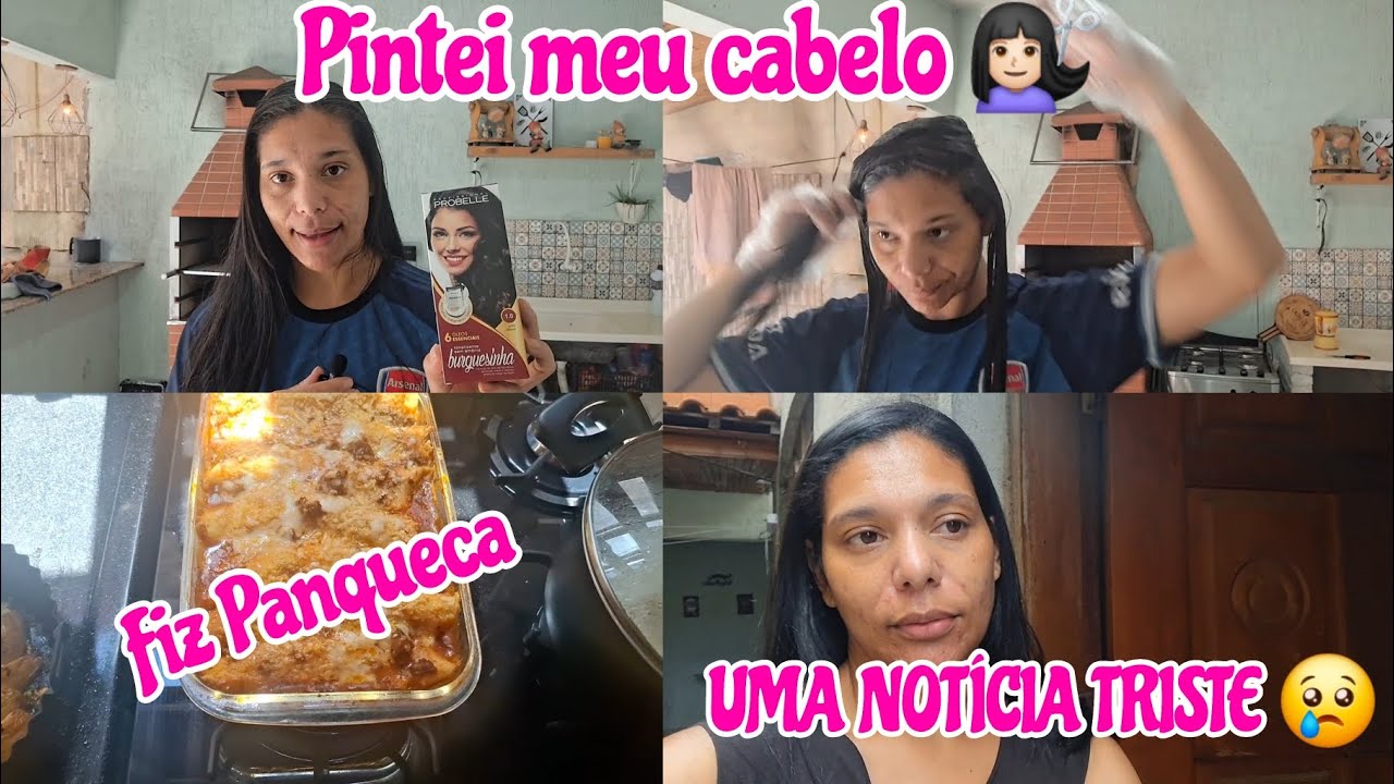 PINTEI MEU 💇🏻‍♀️ | FIZ PANQUECA, RECEBI UMA NOTÍCIA TRISTE 😢 