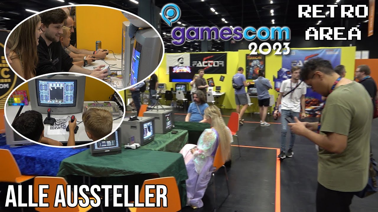 Gamescom 2023 in Köln - Retro Area Rundgang in Halle 10.2 - Alle Aussteller, Vitrinen & Geräte 🕹️ 🎮