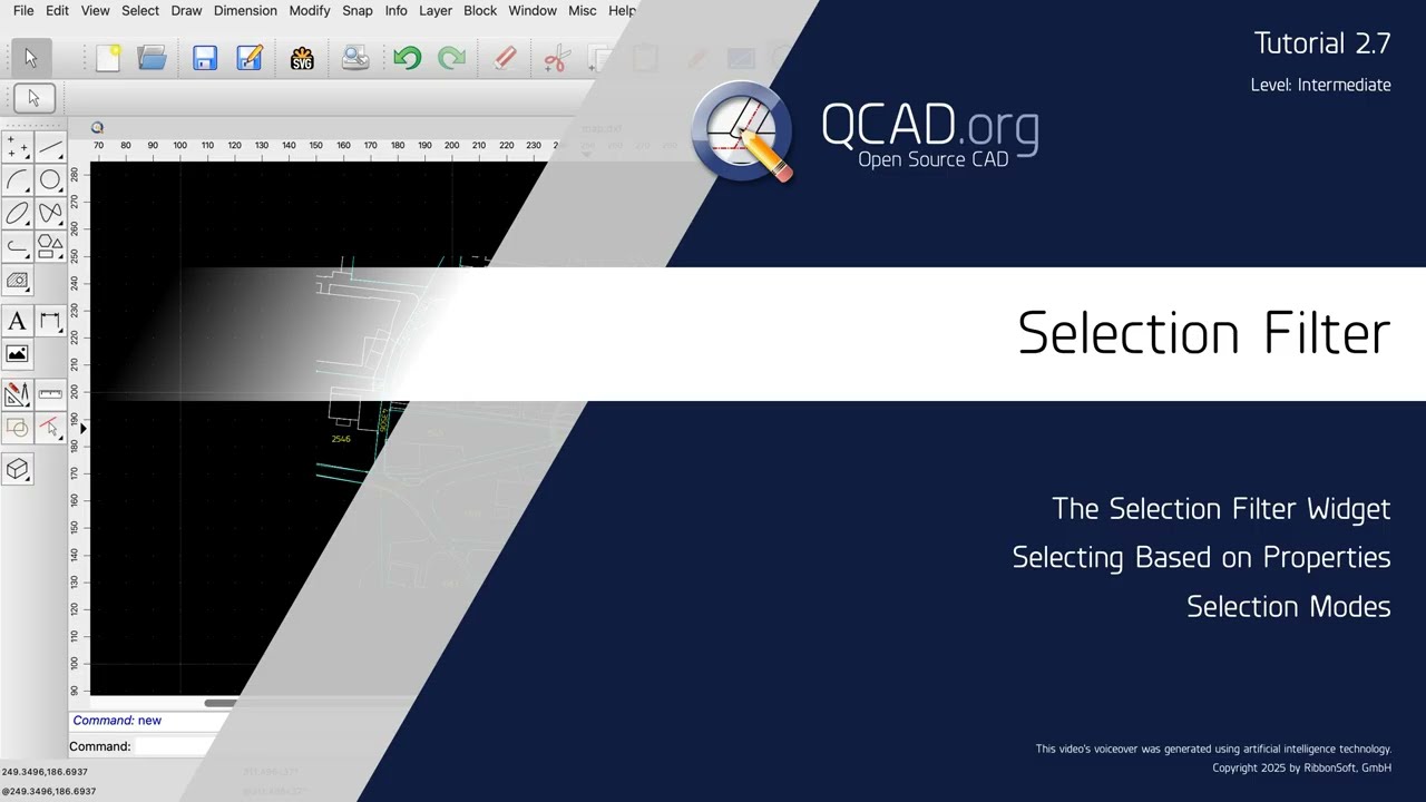 QCAD - 2.7 Selection Filter