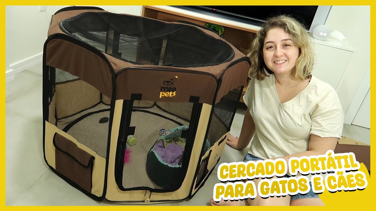 CERCADO PORTÁTIL DOBRÁVEL PARA GATOS E CÃES MEEPETS É BOM?