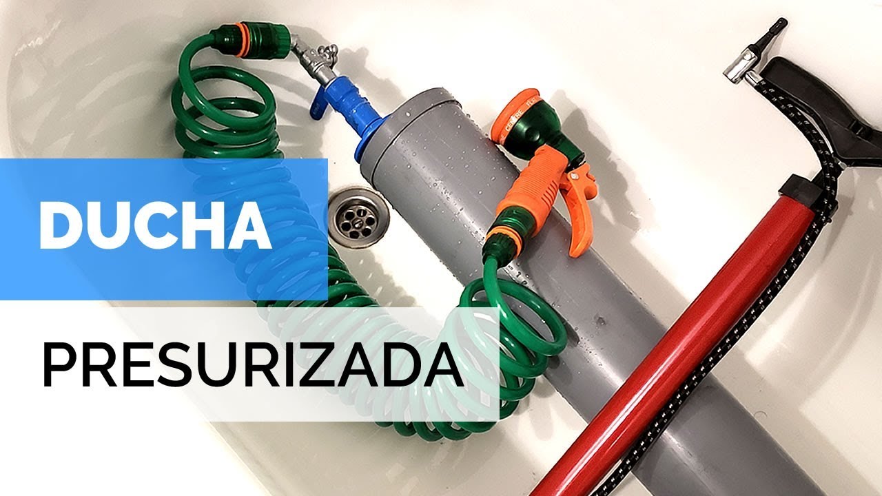 DUCHA SOLAR PRESURIZADA Y PORTÁTIL 🚿☀️  Para Camping o Coche | Tutorial | Paso Sustentable