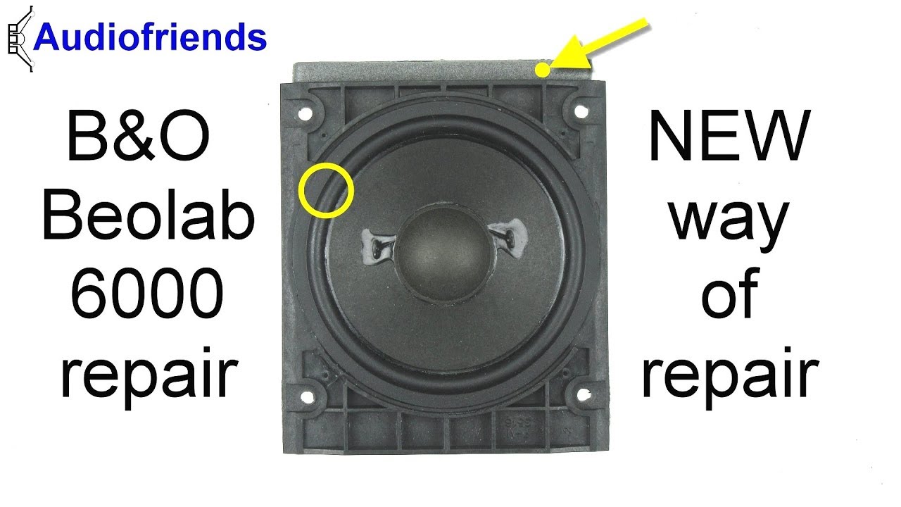 Bang & Olufsen Beolab 6000 simple speaker repair surrounds in EN/DE/NL