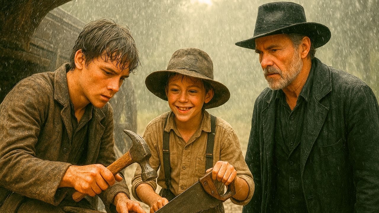 Two Orphan Brothers Fixed a Wagon in the Rain, By Morning, They Learned He Was the Richest Rancher