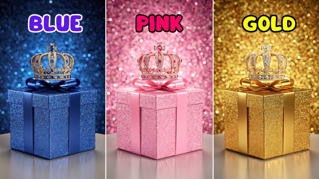 Choose Your Gift #chooseyourgift #pink #blue #gold #gift #challenge