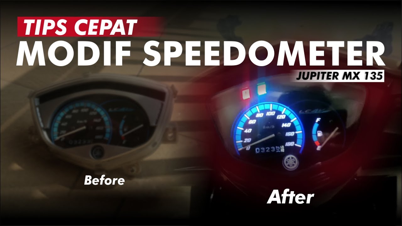 Modif speedometer jupiter mx 135 | Repaint speedo Jupiter MX | Ganti lampu led speedo Jupiter MX