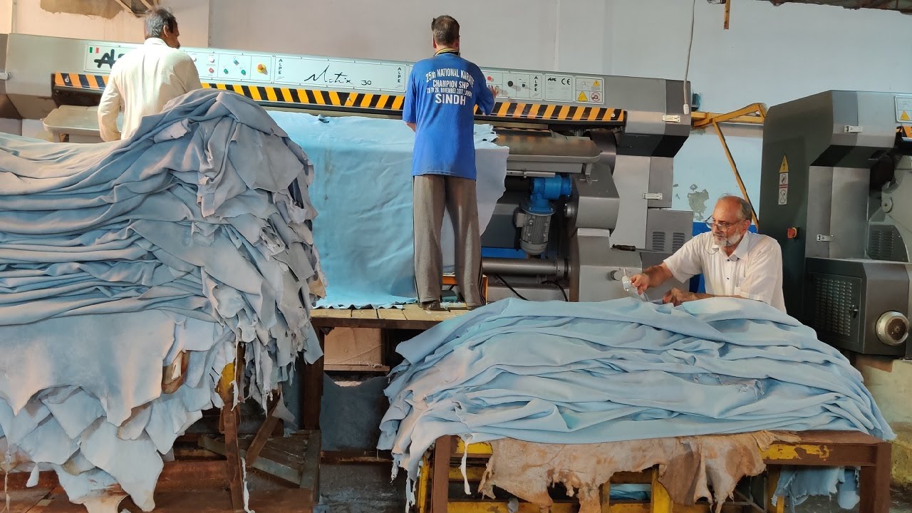 The Process of Making Pure Leather from Cow Hides | Skin Leather Tanning