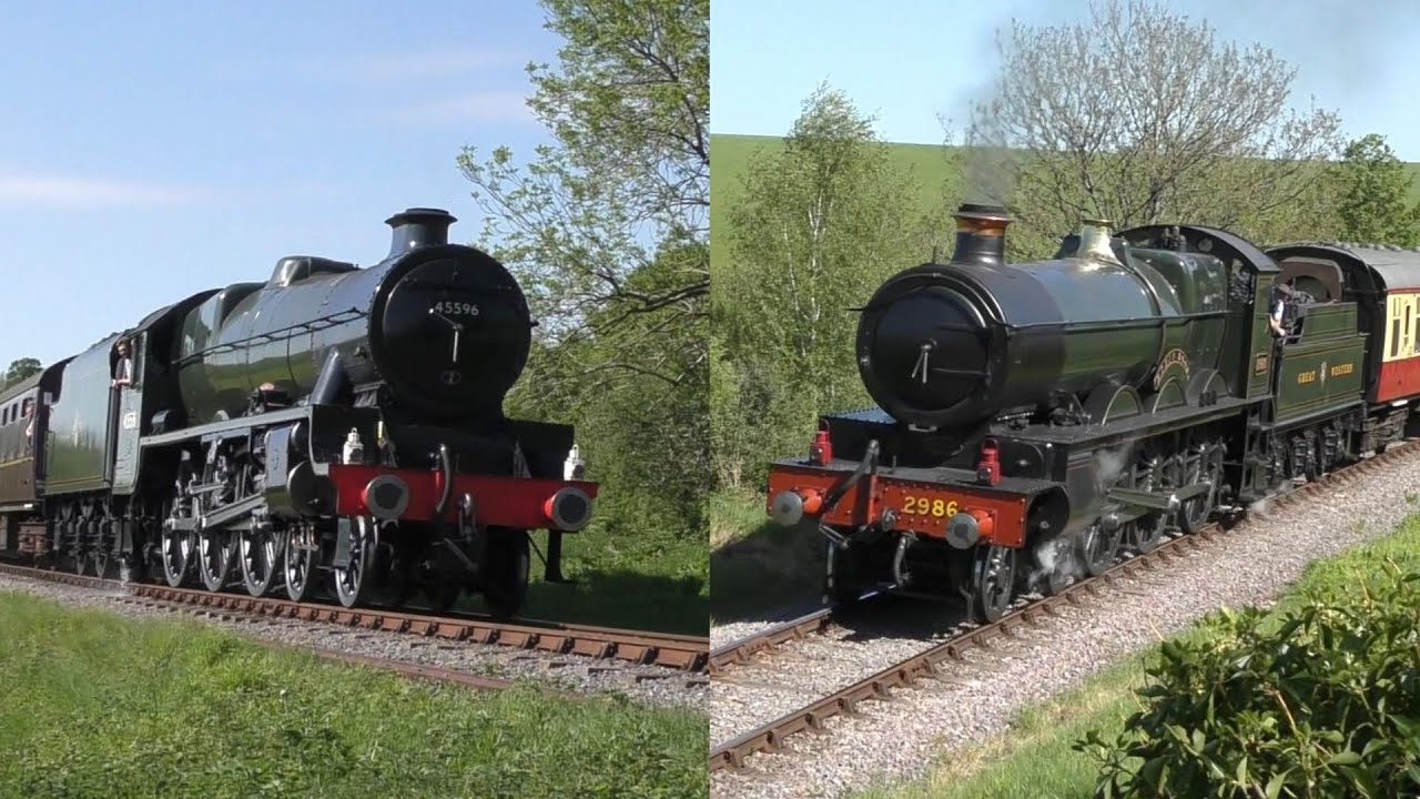 UK Steam Trains basking in the Sun! West Somerset Railway Spring Steam Spectacular 2025