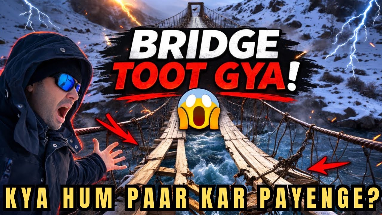BRIDGE TOOT GAYA! 😱 Maut Se 1 Kadam Door | spiti valley Ride | EP 7