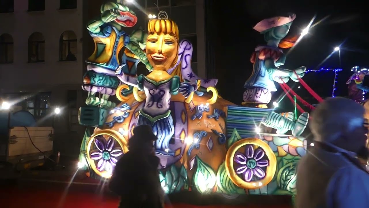 Lichtstoet carnaval in Halle 2024