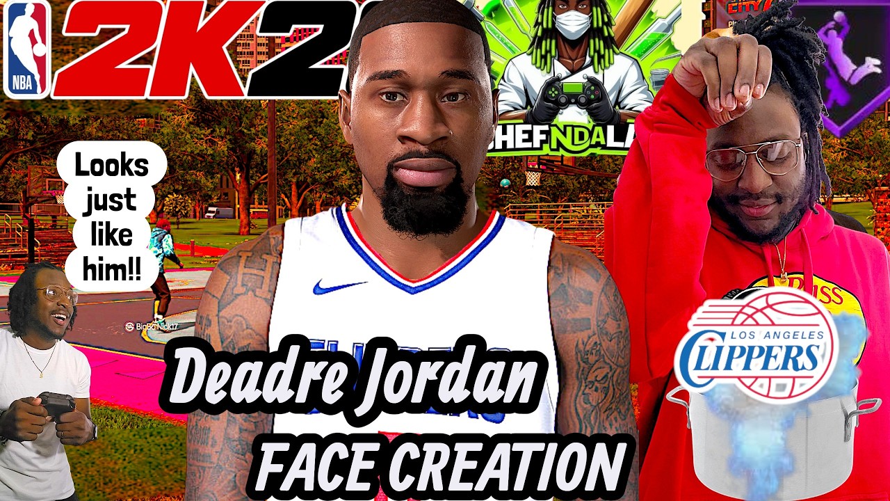 The Realest DeAndre Jordan NBA 2k26 Face Creation (Chef's Edition) 💪🏾🔥🔥