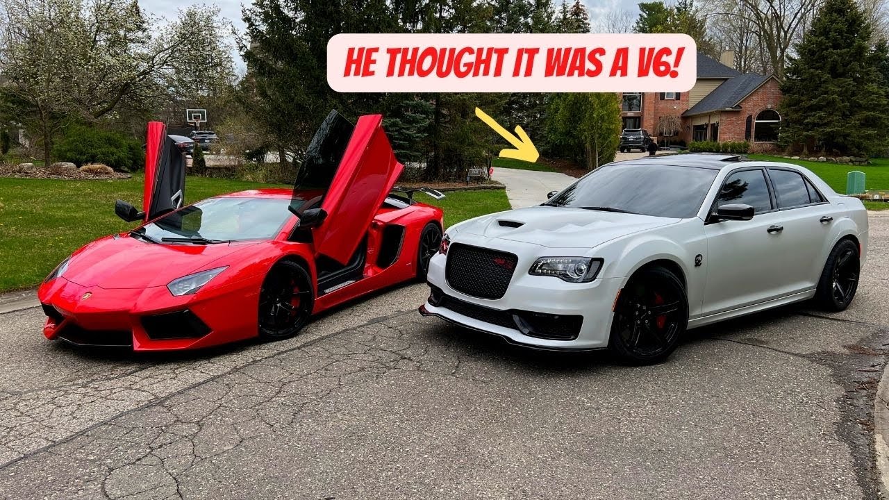 I RACED A LAMBORGHINI AVENTADOR IN MY 1000HP HELLEPHANT 300! *I WAS SHOCKED!*