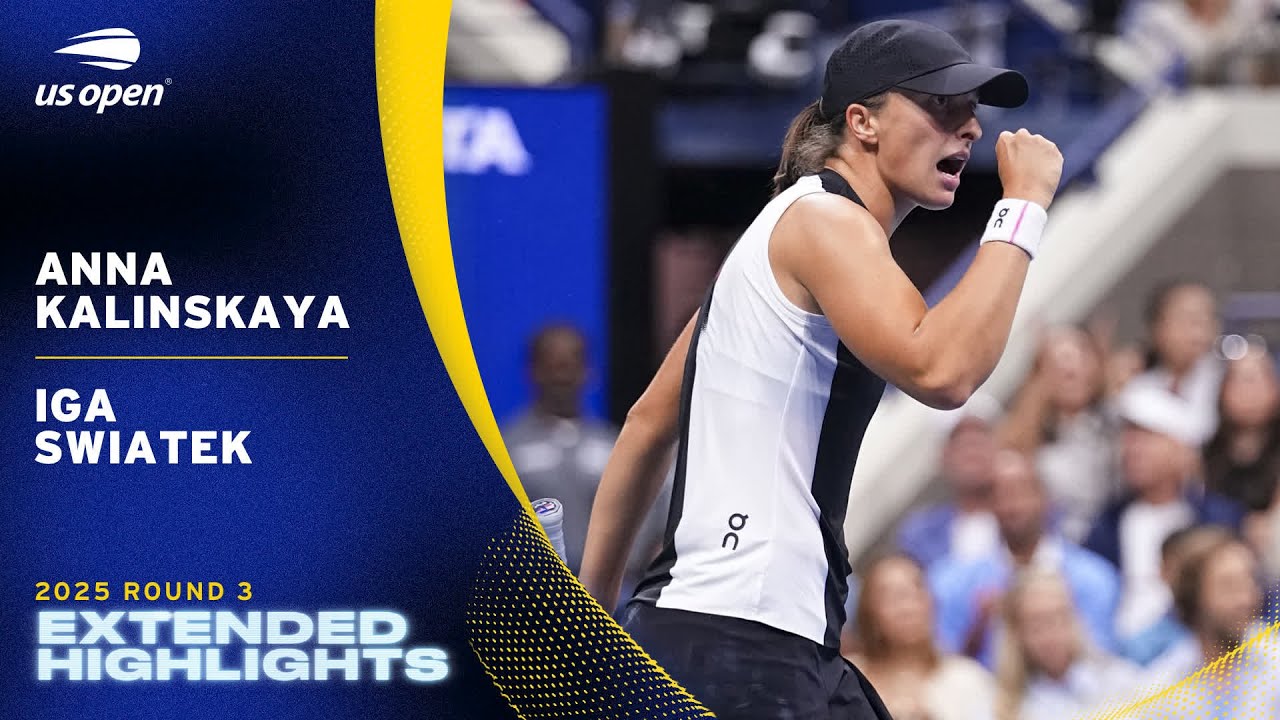 Anna Kalinskaya vs. Iga Swiatek Extended Highlights | 2025 US Open Round 3