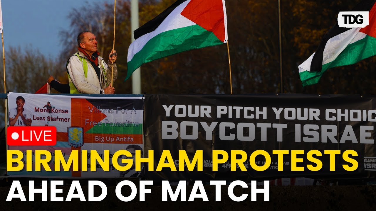 Birmingham Protests LIVE: Tensions Mount in Birmingham Ahead of Aston Villa Europa League Clash
