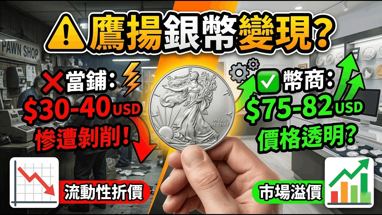 ⚠️實測變現鷹揚銀幣！8家幣商真實報價大公開，最高與最低價竟然相差這麼多？#白銀投資 #鷹揚銀幣 #白銀買賣 #貴金屬投資 #陳樹閑談