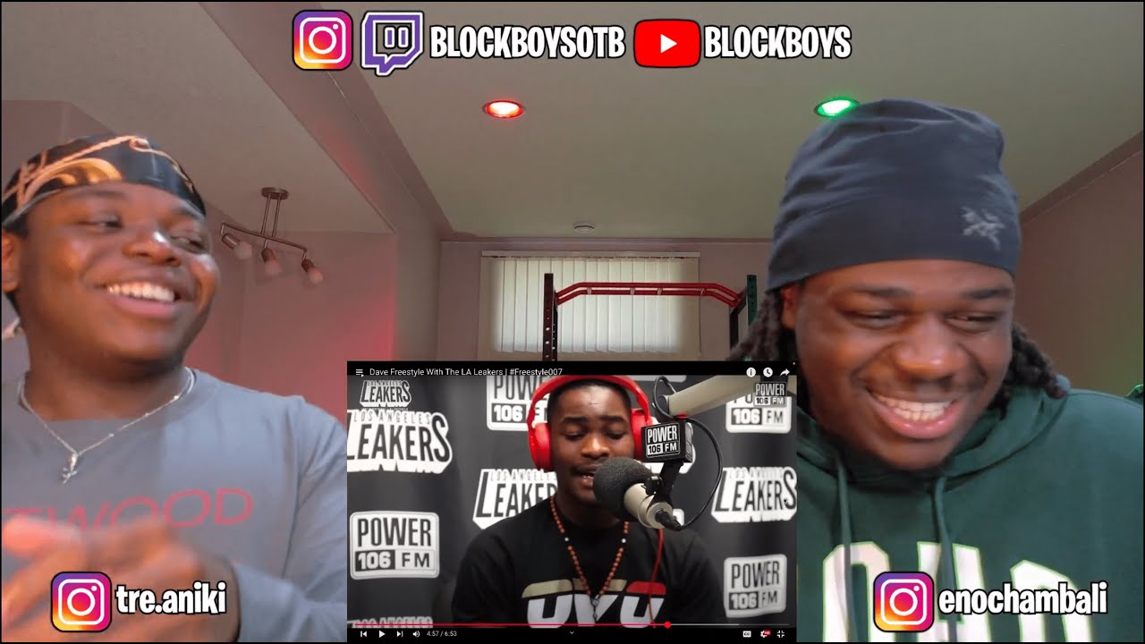 Dave Freestyle With The LA Leakers | #Freestyle007 - REACTION