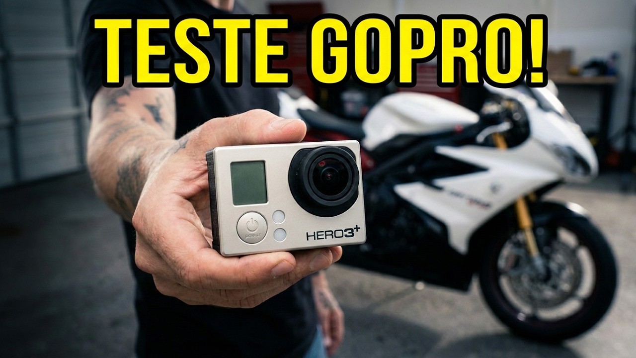 Primeiro teste da GoPro Daytona 675r