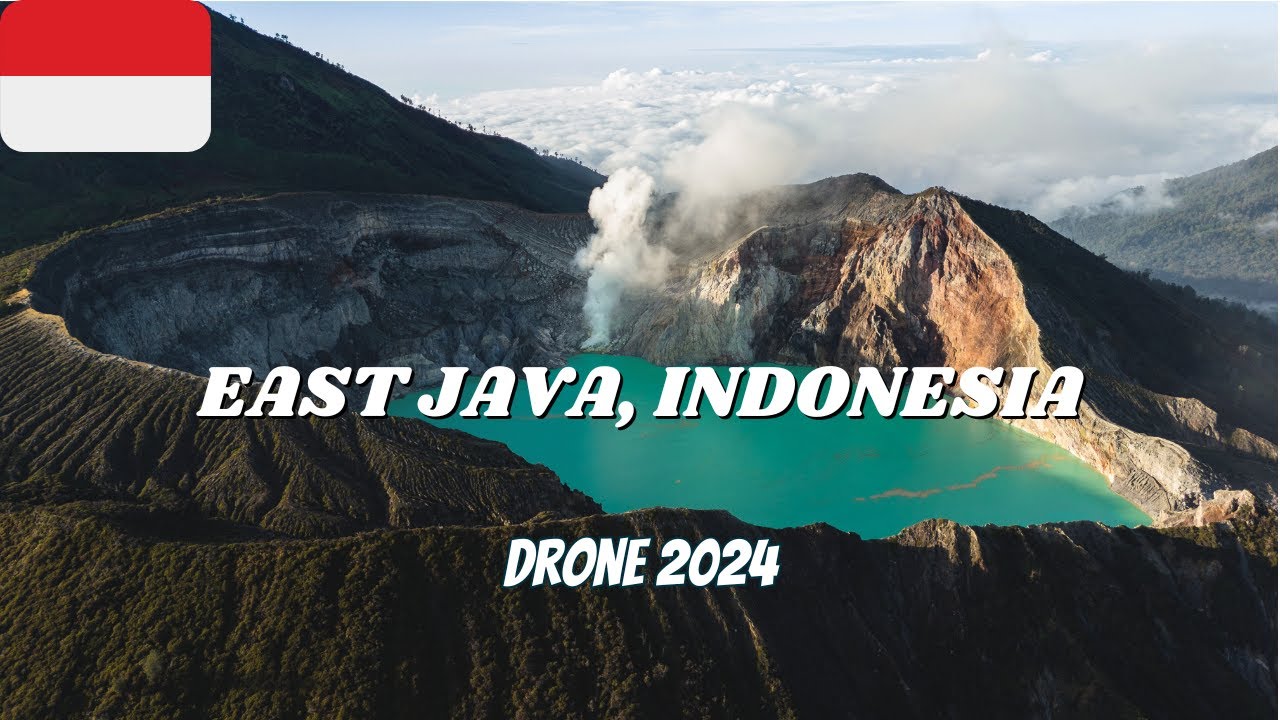 East Java, Indonesia || Drone 4K 2024 || Calm & Ambient background music