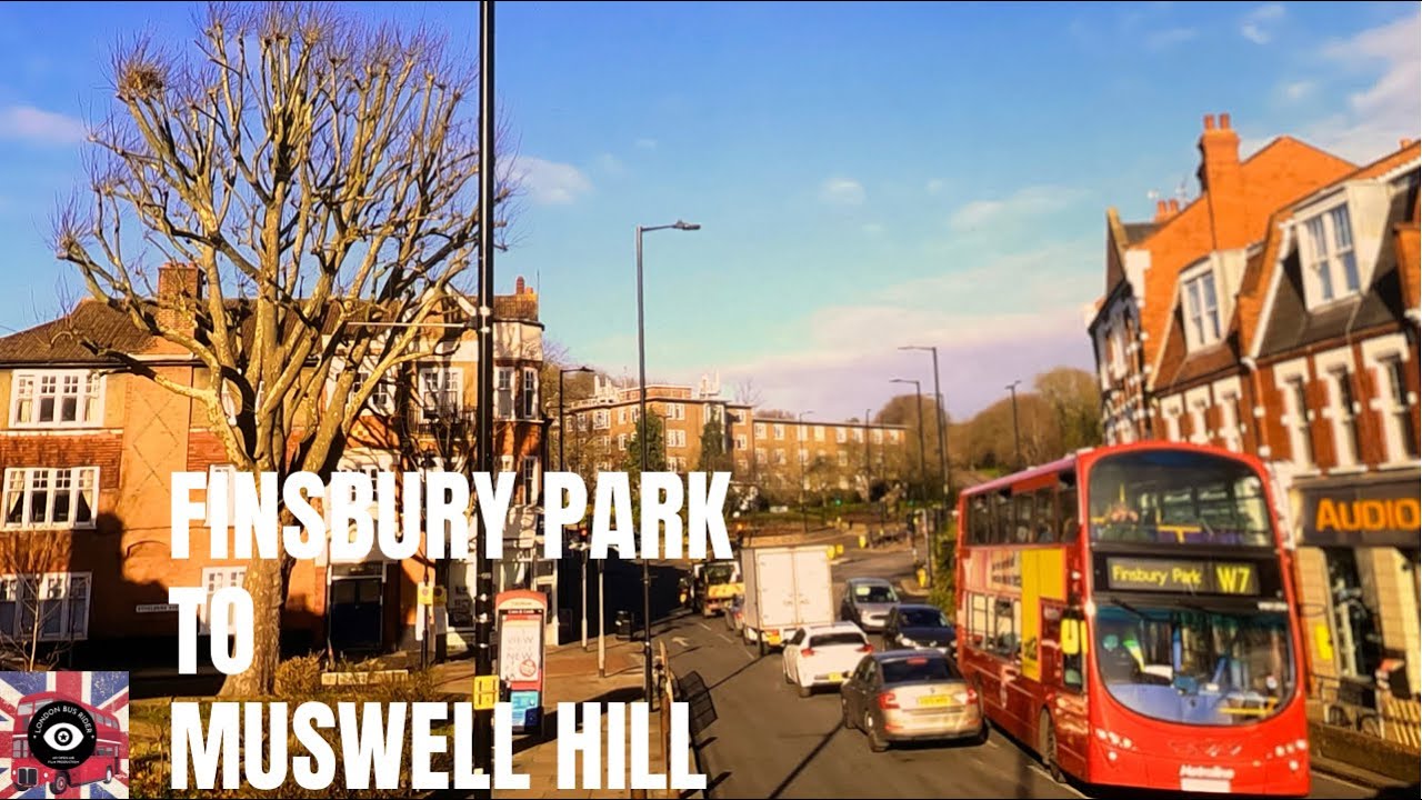 4K|London🚌RouteW7|Via Stroud Green,Crouch Hill,Crouch End,Alexandra P