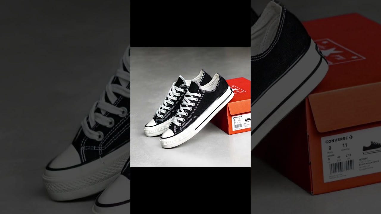 CONVERSE CHUCK TAYLOR 70S LOW BLACK BLACK EGRET #adidas #nike #newbalance #converse #yeezy #onitsuka