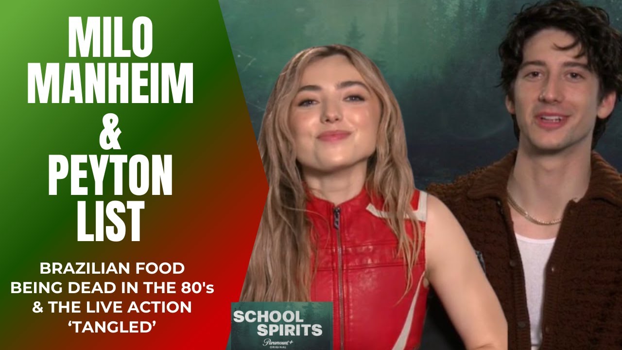 Milo Manheim & Peyton List on School Spirits 3, living with ghost in the 80s and Tangled Live Action