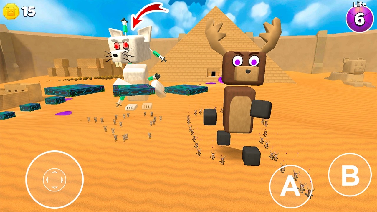 Desert Rat Boss and Giant Reindeer Fight - Super Bear Adventure Gameplay Walkthrough
