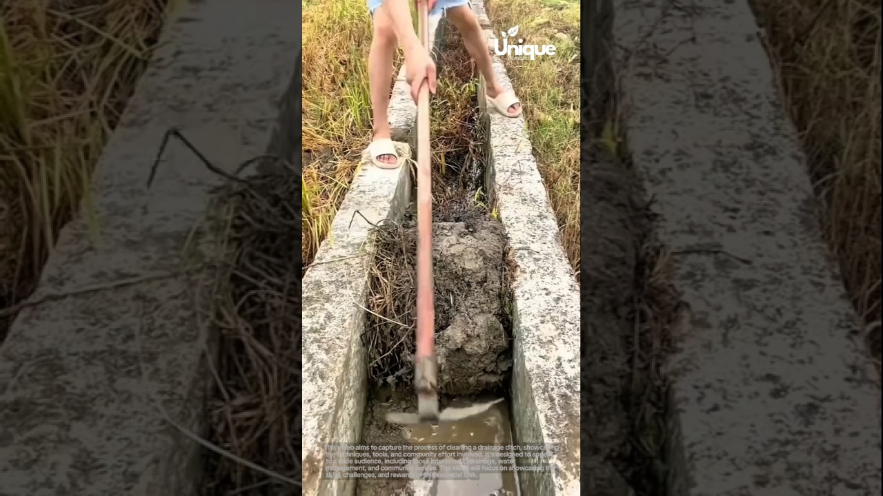 Drainage ditch cleaning: clearing the way for water flow