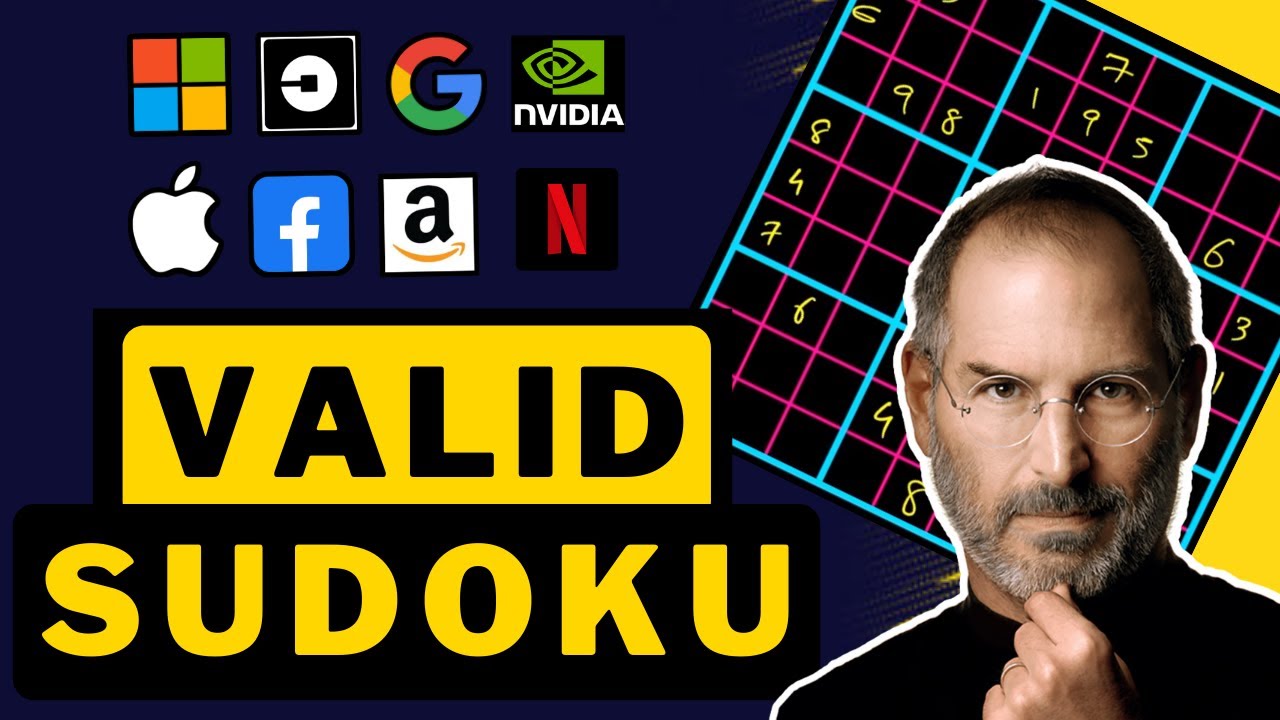 Valid Sudoku: 36 - Array + Matrix interview question @ google, apple, amazon, meta,microsoft, nvidia