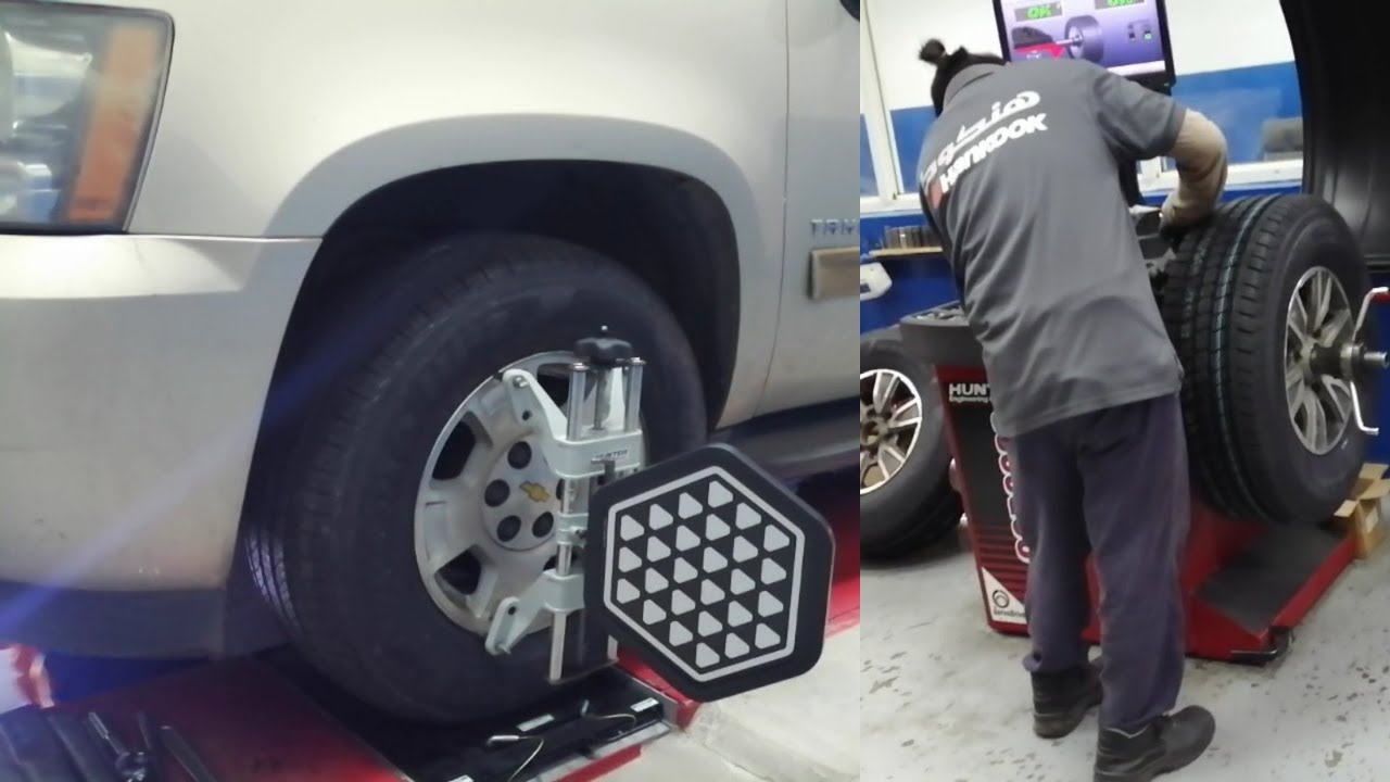 My tyre changing GMC Wheel alignment and cover changing