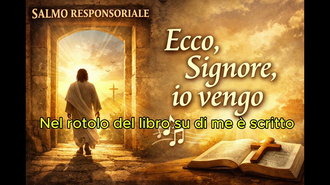 Ecco, Signore, io vengo (Salmo 40) | II Domenica Tempo Ordinario Anno A (Accordi Chitarra)