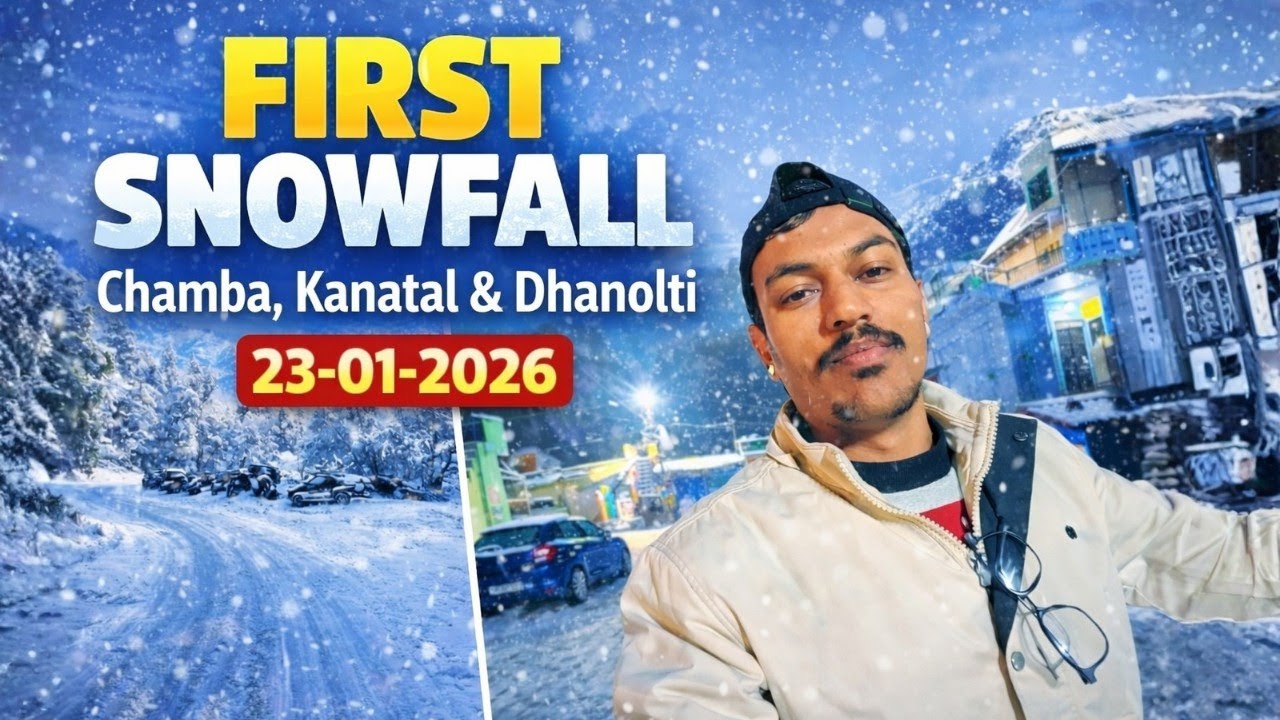 First Snowfall of 2026 ❄️ | Live Snowfall in Uttarakhand ❄️ | Must Watch 😍