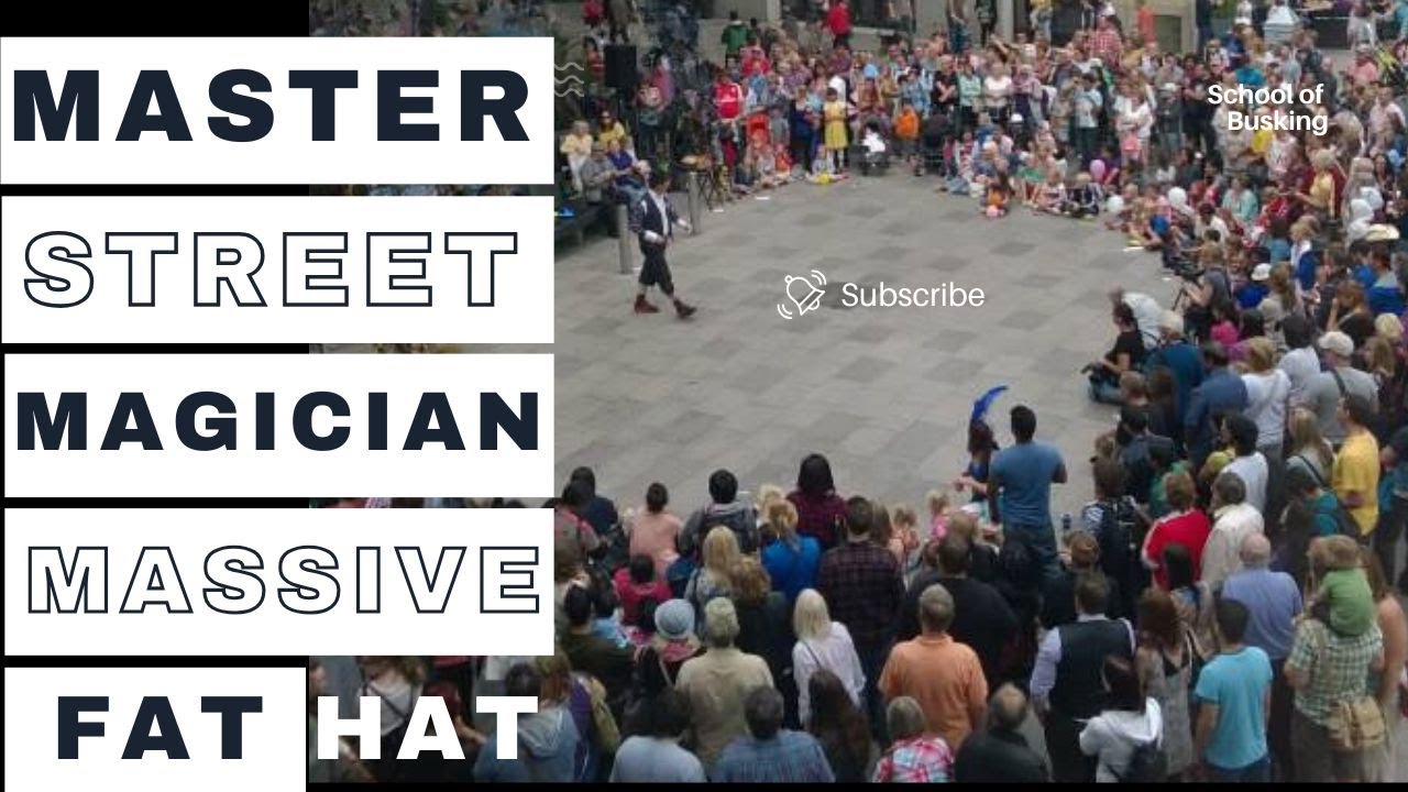 Street Magician, street magic, busking show, by Mario Morris, Cardiff