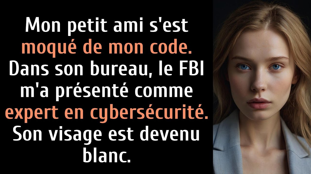 Mon petit ami m'a fait perdre mes compétences en codification... Je suis l'expert en cybersécurité.