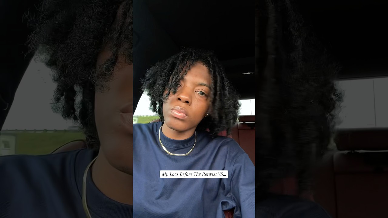 Loc Journey 🍃. My Locs Before The Retwist VS After #locs #locjourney #loccommunity  #locretwist