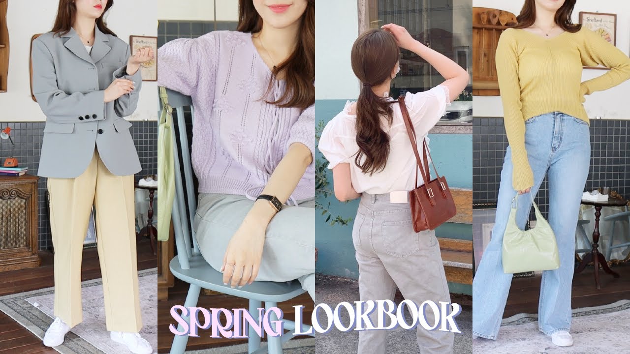 봄 패션 하울〰️🌸 색감이 다한 11가지 꾸안꾸 봄 룩북💛 SPRING LOOKBOOK (원피스 추천/ 봄 가방 추천/ 봄 코디 추천 |뷰티펄진주)