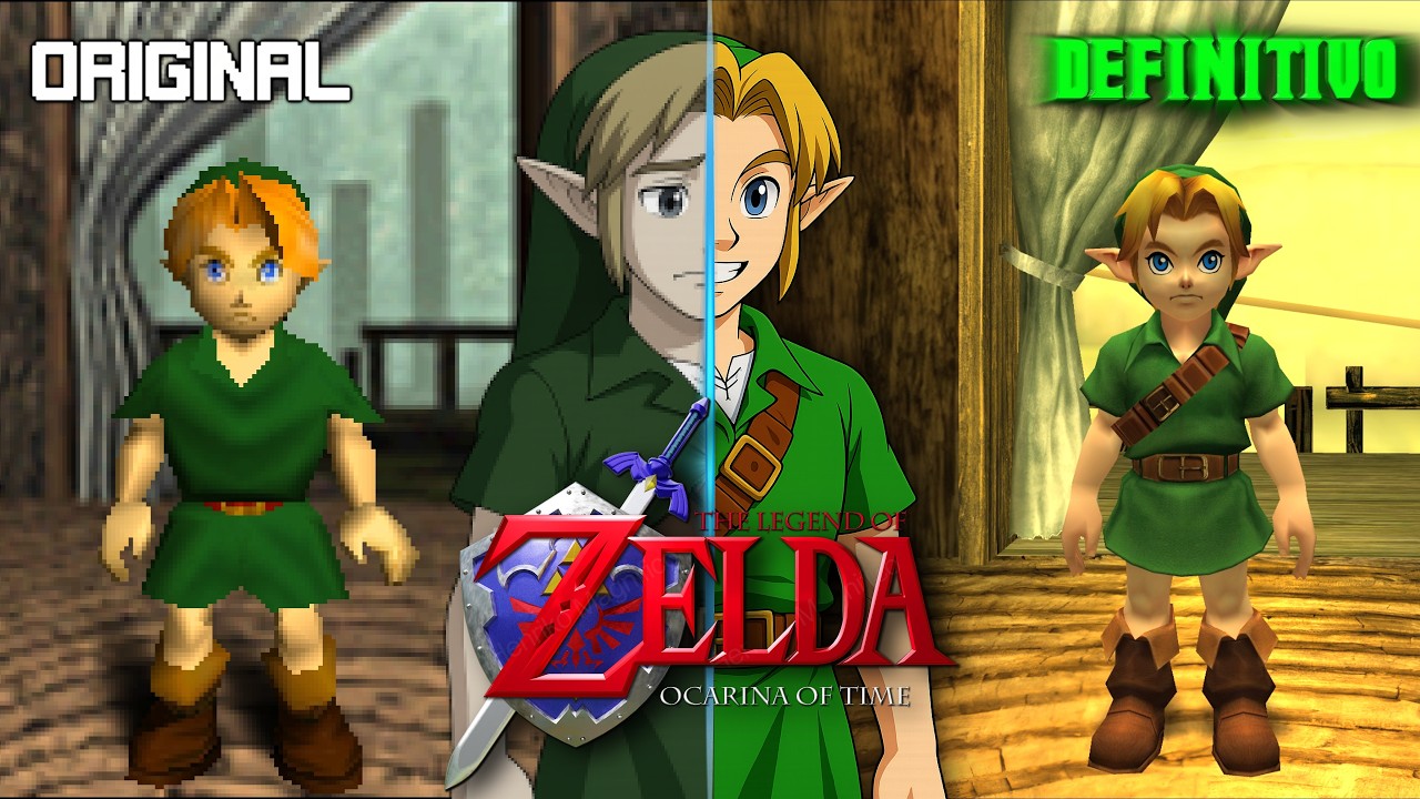 A MELHOR FORMA de jogar The Legend of Zelda: Ocarina of Time ( N64 vs GC vs 3DS vs PC )