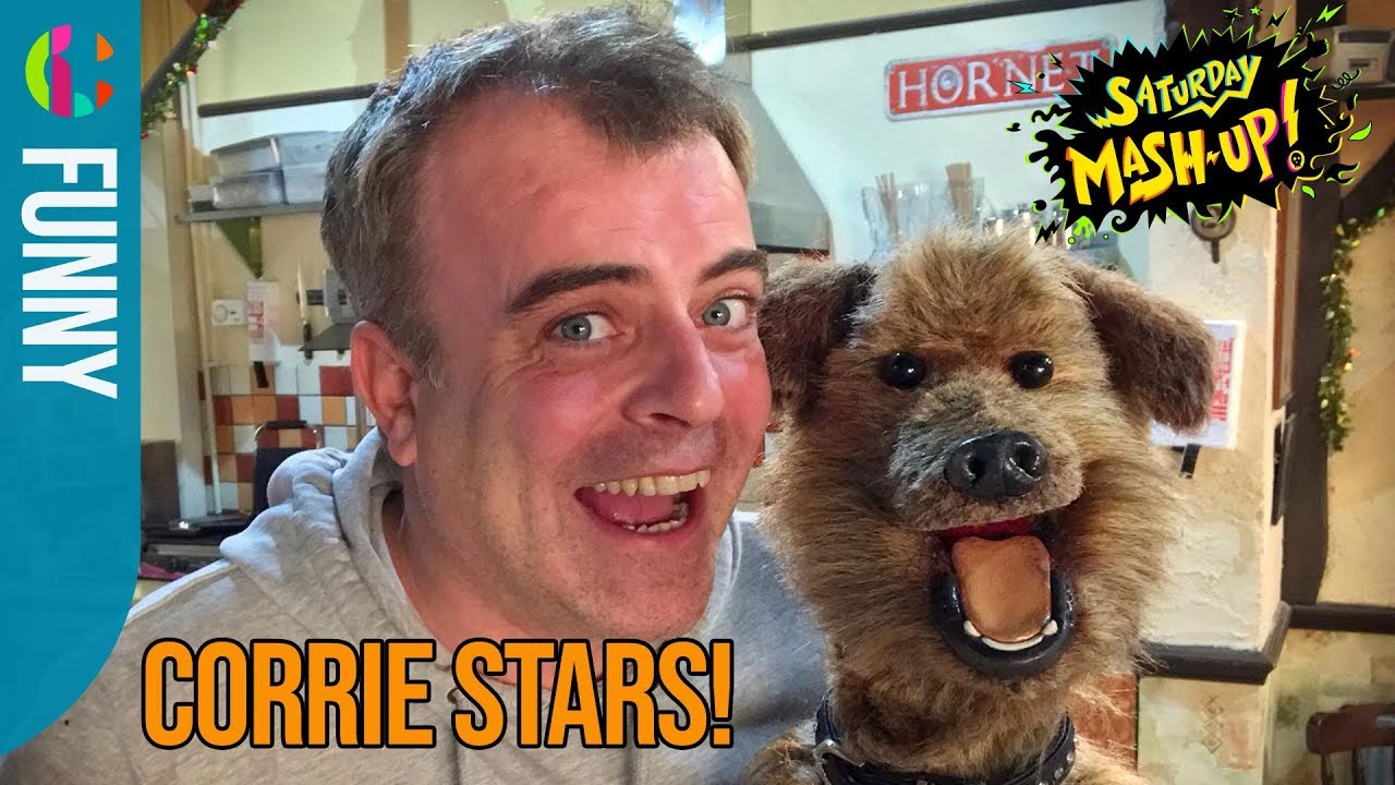 Coronation Street stars meet Hacker T Dog