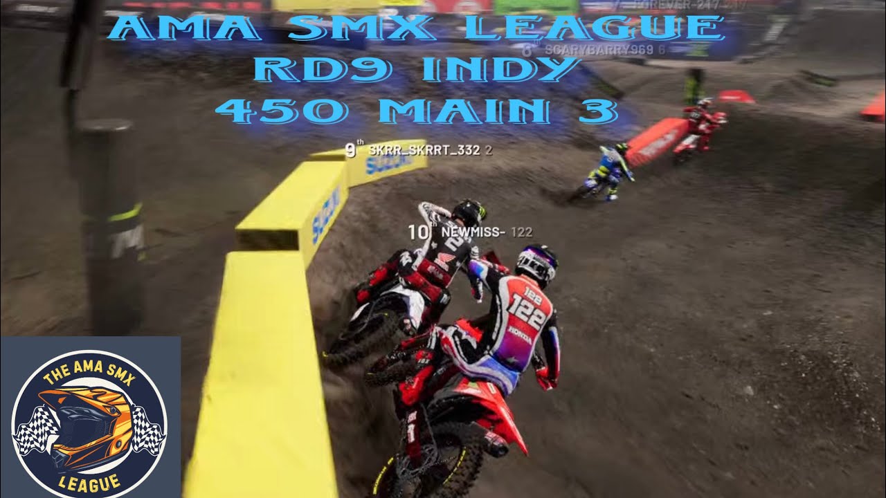 RD 9 AMA Smx league Indy 450 Main 3 @SKRR_skrrt_332 @Himme734