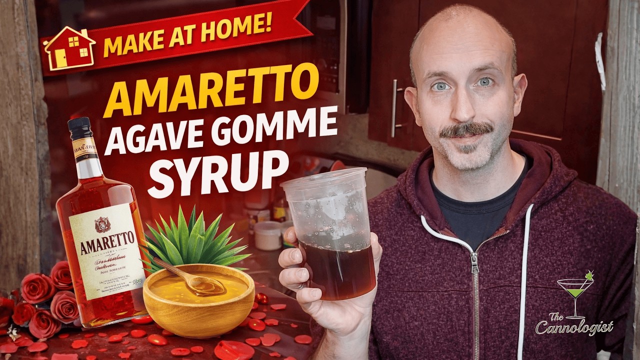 How to Make Amaretto Agave Gomme Syrup at Home 🍯🔥