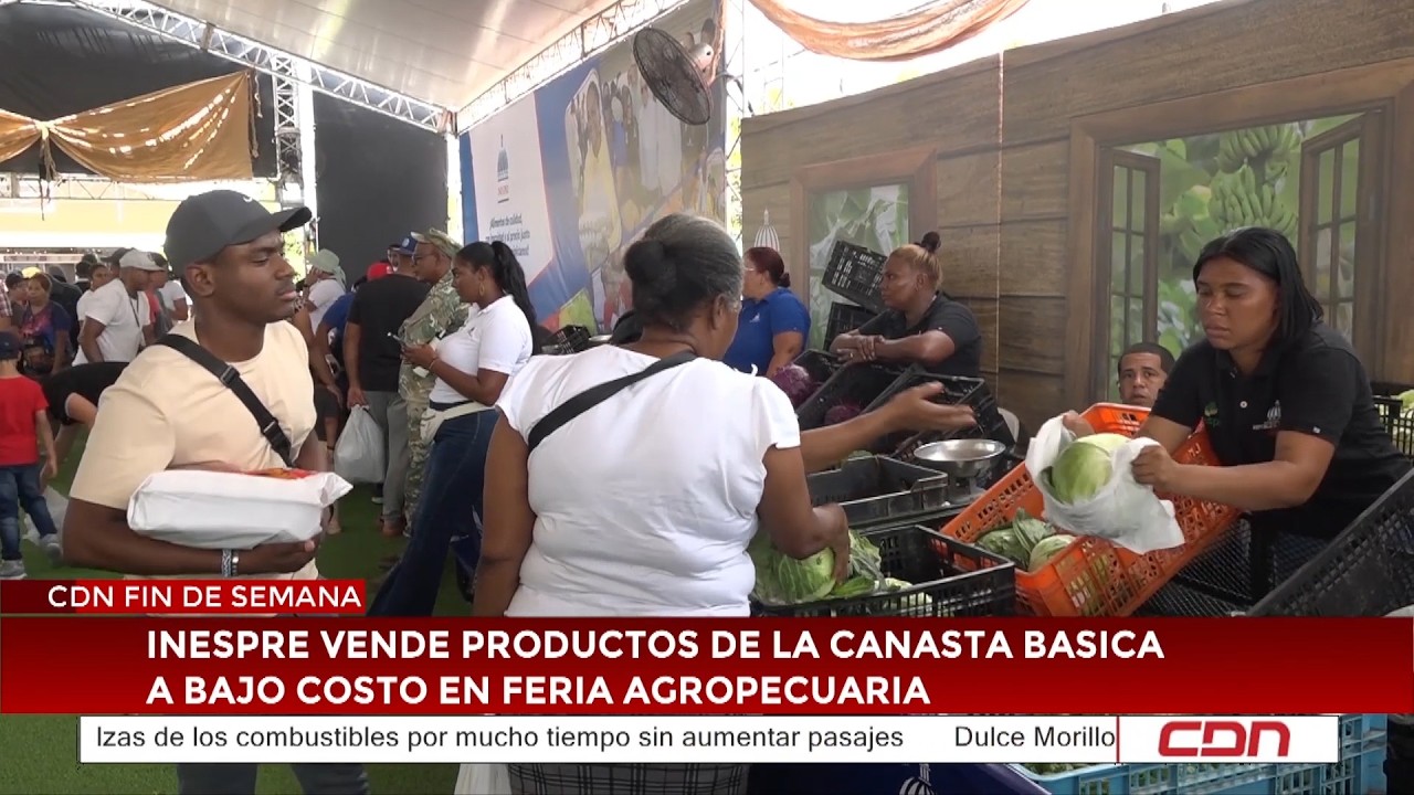 Inespre vende productos de la canasta básica a bajo costo en Feria Agropecuaria